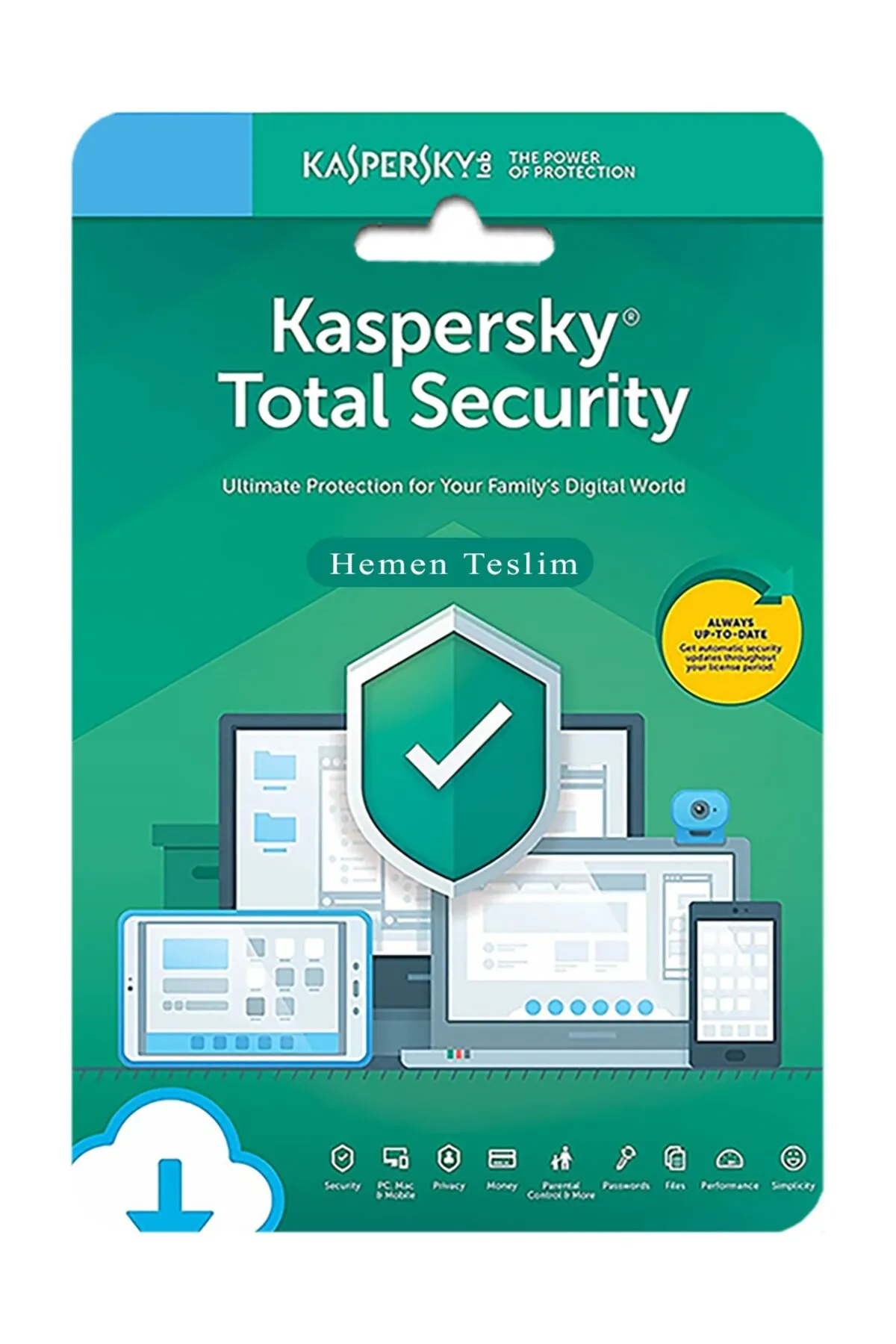Kaspersky Total Security 5 Cihaz 1 Yıl Kod