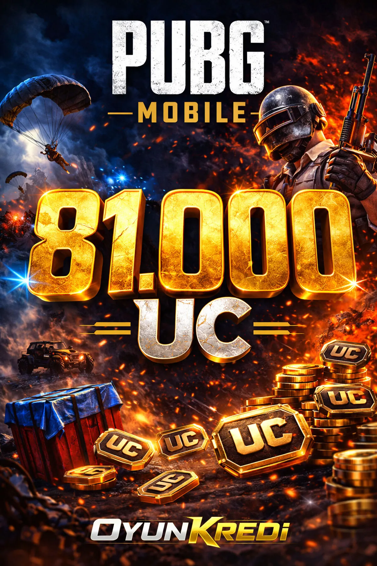PUBG Mobile UC Orta Paket App Store Kod